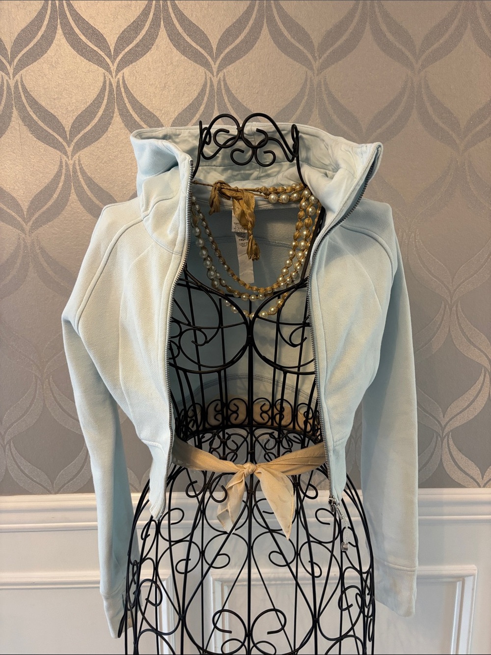 lululemon athletica Pale Blue Zip-Up Hoodie